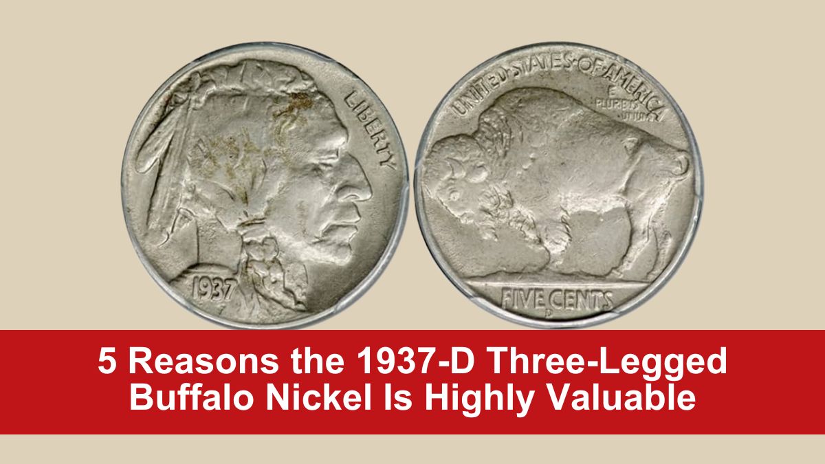 5 Reasons the 1937-D Three-Legged Buffalo Nickel Is Highly Valuable