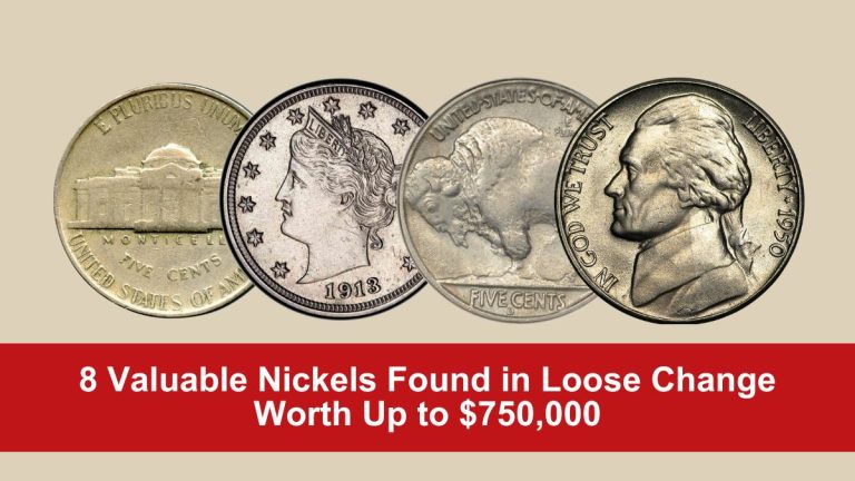 8 Valuable Nickels Found in Loose Change Worth Up to $750,000