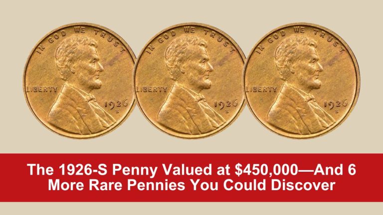 The 1926-S Penny Valued at $450,000—And 6 More Rare Pennies You Could Discover