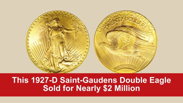 This 1927-D Saint-Gaudens Double Eagle Sold for Nearly $2 Million