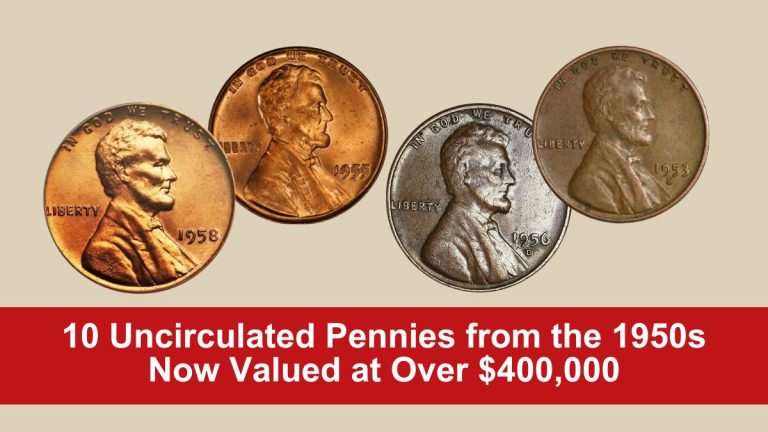 10 Uncirculated Pennies from the 1950s Now Valued at Over $400,000