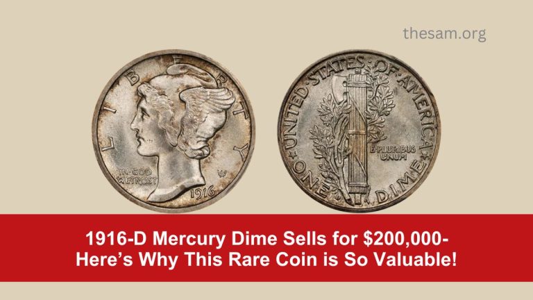 1916-D Mercury Dime Sells for $200,000- Here’s Why This Rare Coin is So Valuable!