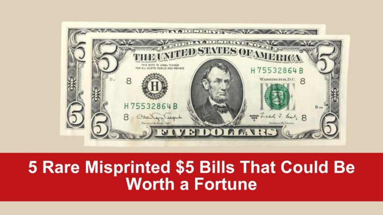 5 Rare Misprinted $5 Bills That Could Be Worth a Fortune