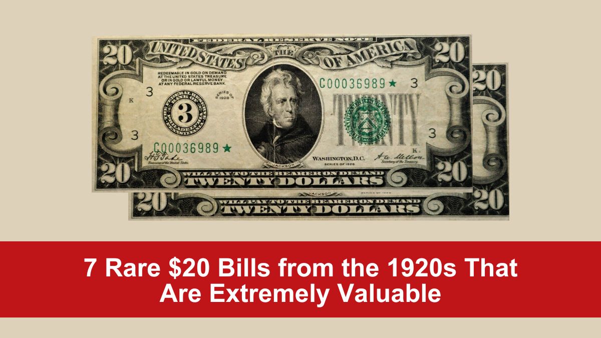 7 Rare $20 Bills from the 1920s That Are Extremely Valuable