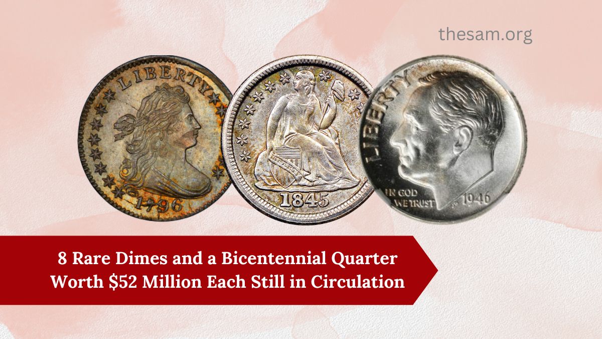 8 Rare Dimes and a Bicentennial Quarter Worth $52 Million Each Still in Circulation