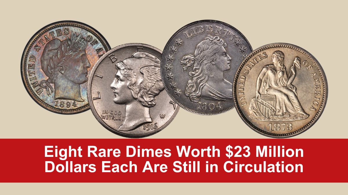 Eight Rare Dimes Worth $23 Million Dollars Each Are Still in Circulation