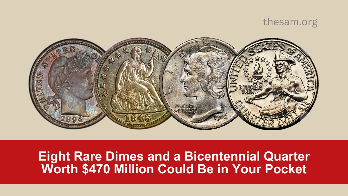 Eight Rare Dimes and a Bicentennial Quarter Worth $470 Million Could Be in Your Pocket