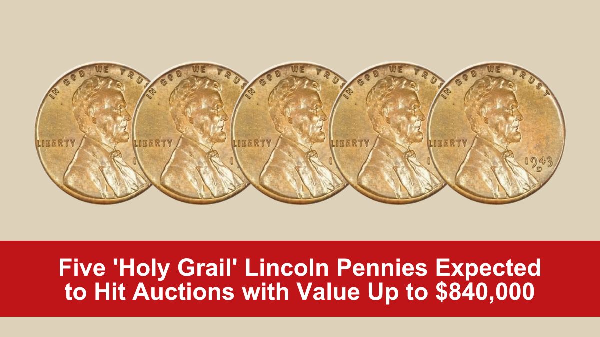 Five 'Holy Grail' Lincoln Pennies Expected to Hit Auctions with Value Up to $840,000