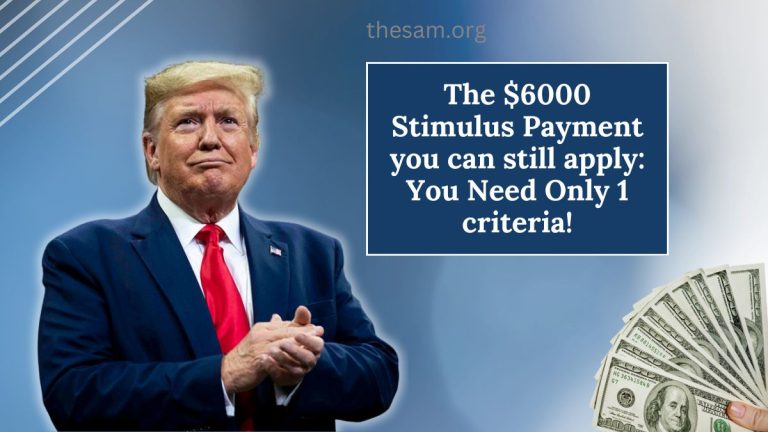 The $6000 Stimulus Payment you can still apply: You Need Only 1 criteria!