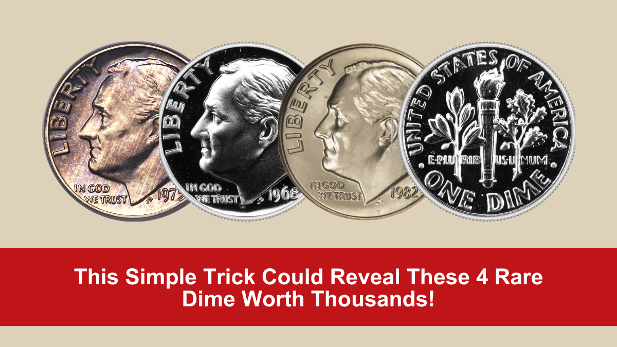 This Simple Trick Could Reveal These 4 Rare Dime Worth Thousands!